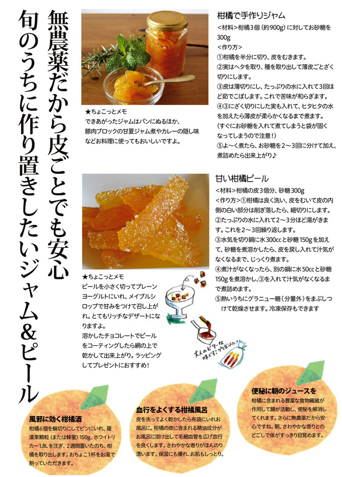 柑橘ジャムレシピ