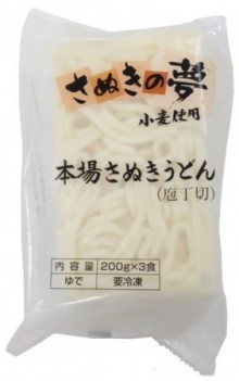 ◎七星食品 冷凍　さぬきうどん(庖丁切) 200g×3